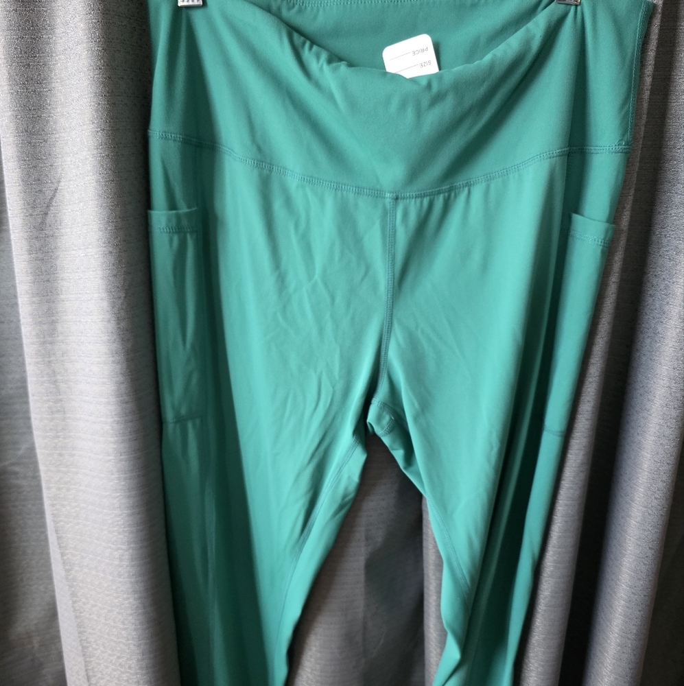 Stretchtherules Teal High-Waisted Leggings